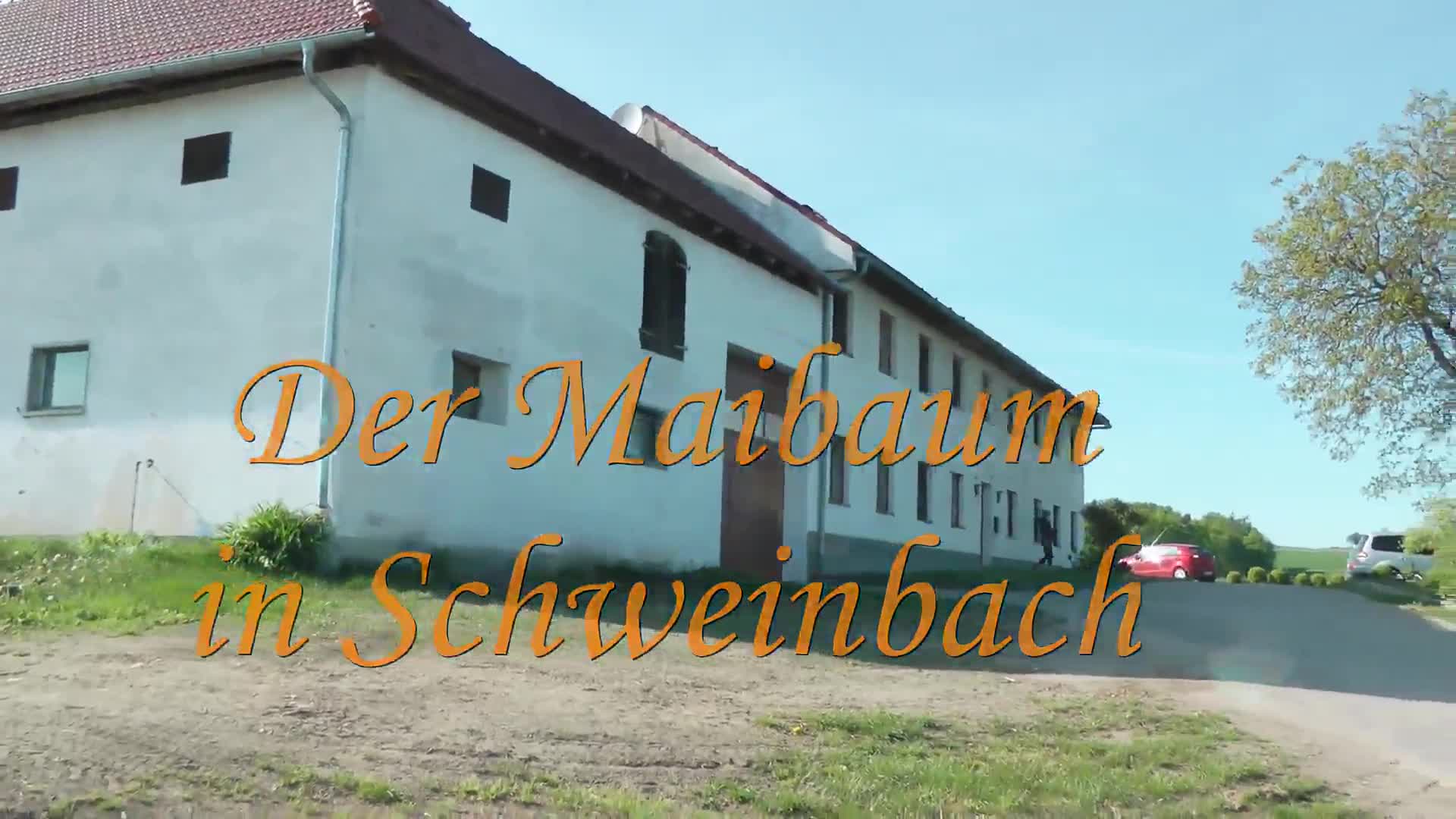 Maibaumaufstellen in Schweinbach