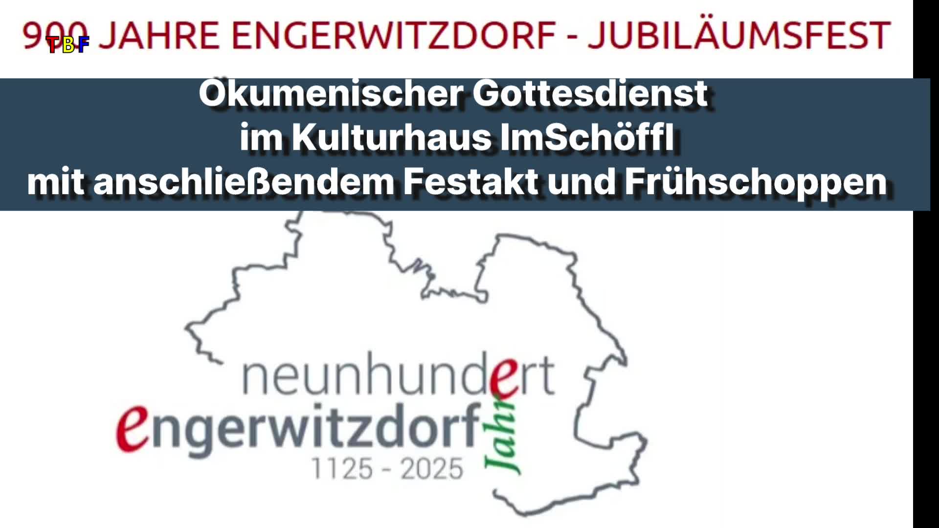 900 Jahre Engerwitzdorf Jubiläumsfest mit Messe und Frühschoppen