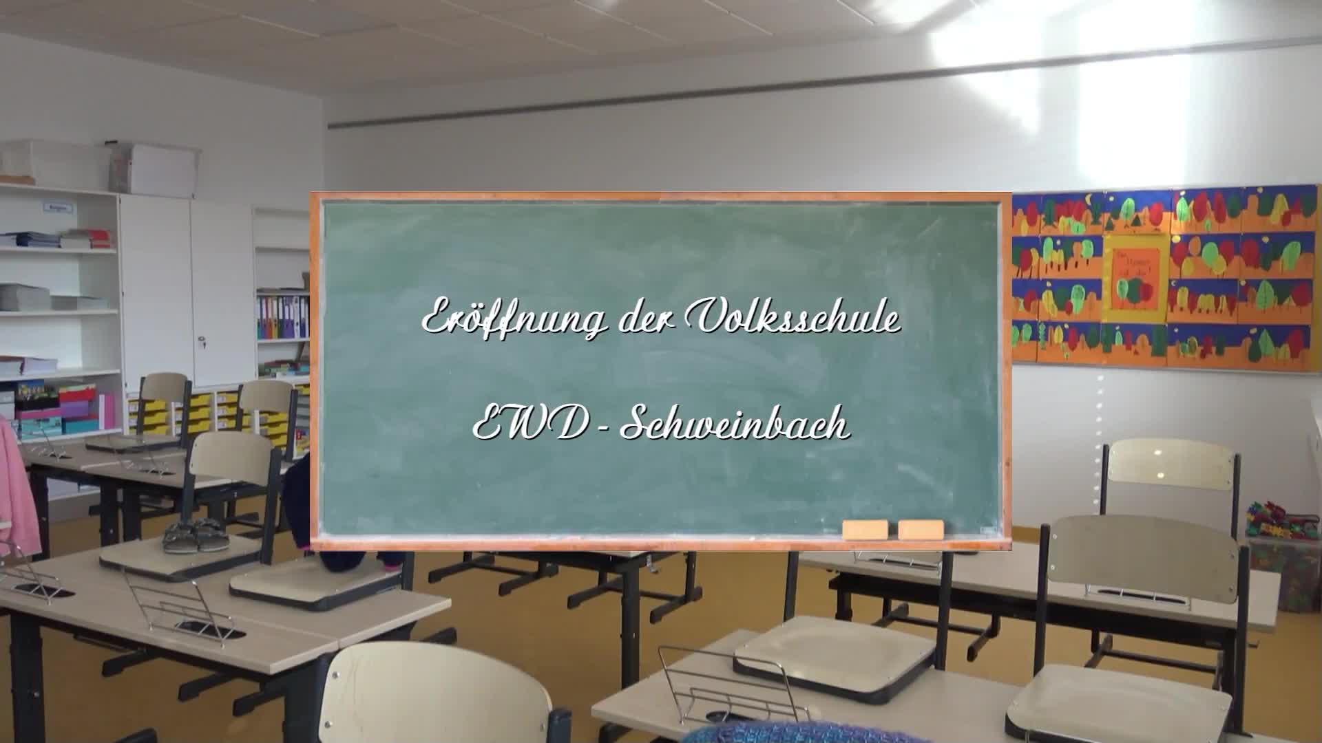 Eröffnung der Volksschule in Schweinbach