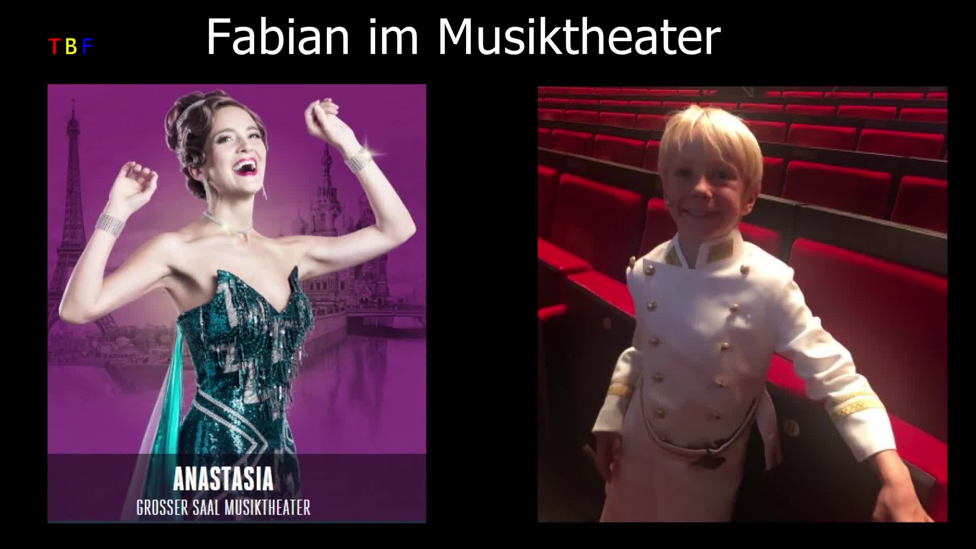 Fabian auf der Musicalbühne