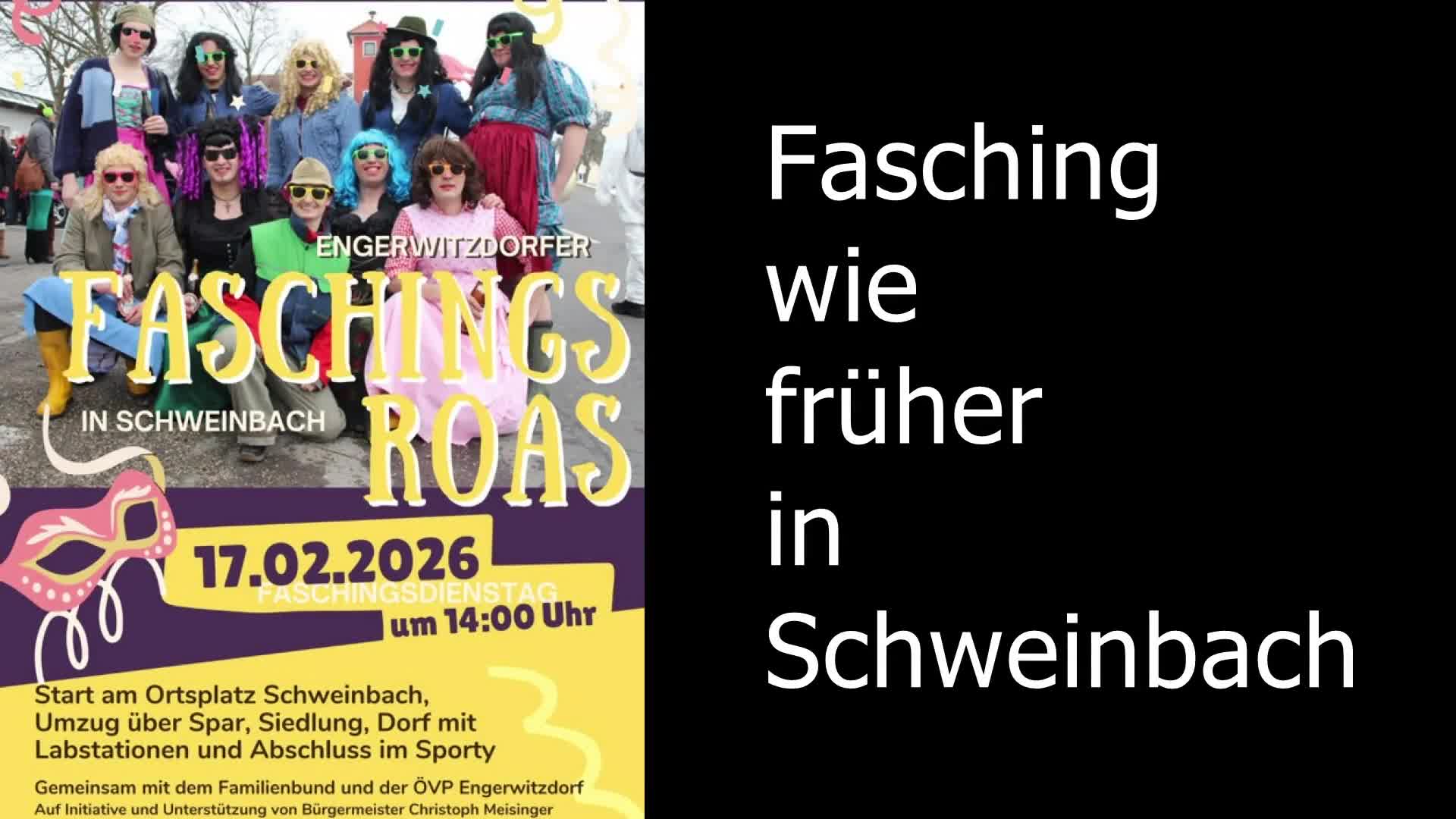 Fasching wie früher in Schweinbach
