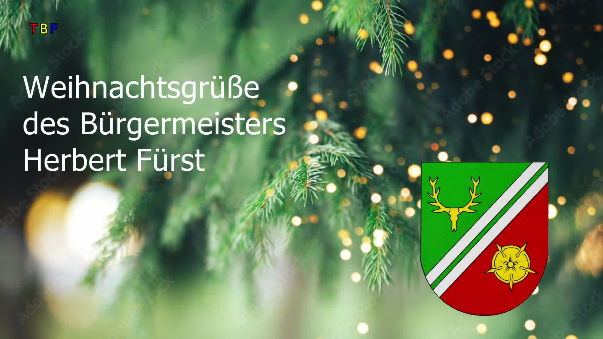 Weihnachtsgrüße des Engerwitzdorfer Bürgermeisters Herbert Fürst