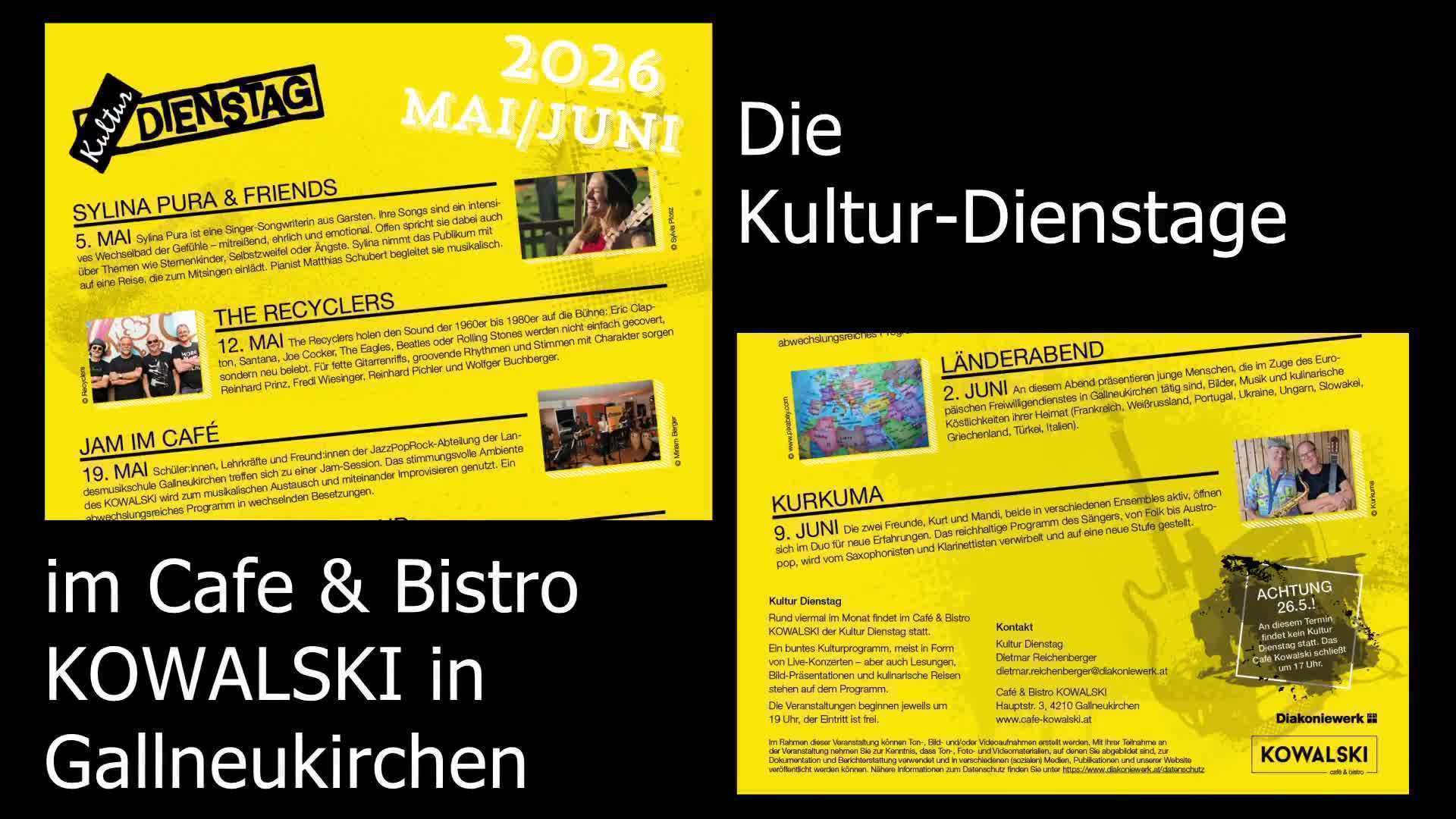 Kulturdienstag im KOWALSKI