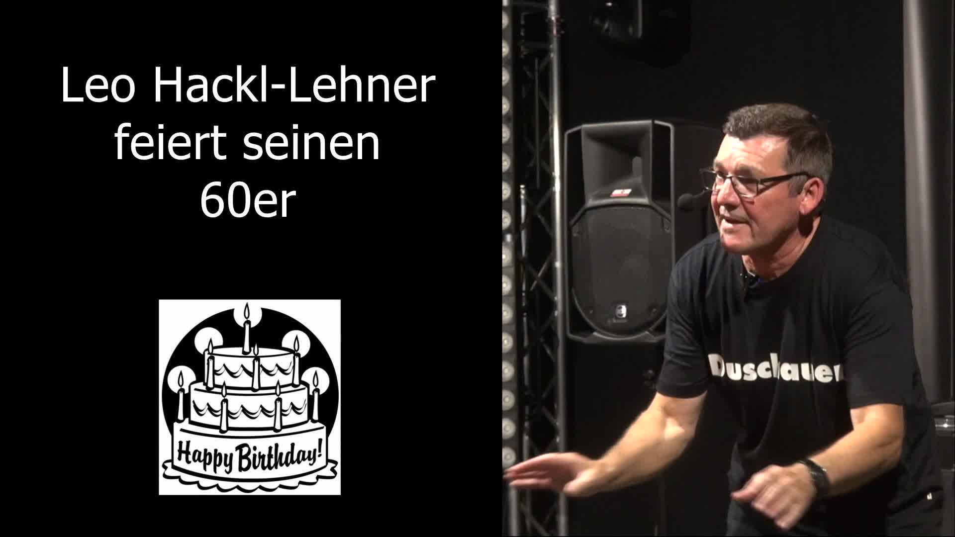 Leopold Hackl-Lehner feiert seinen 60er