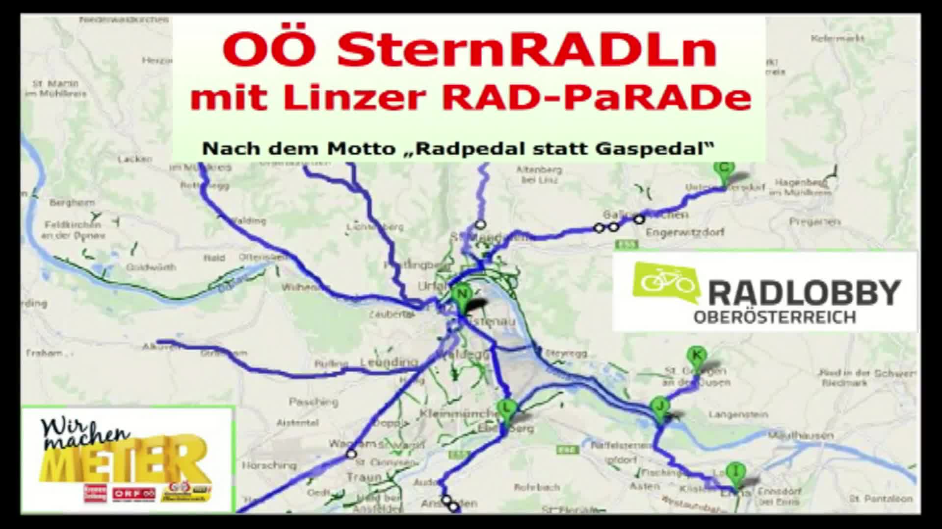OÖ SternRADLn mit Linzer Radparade