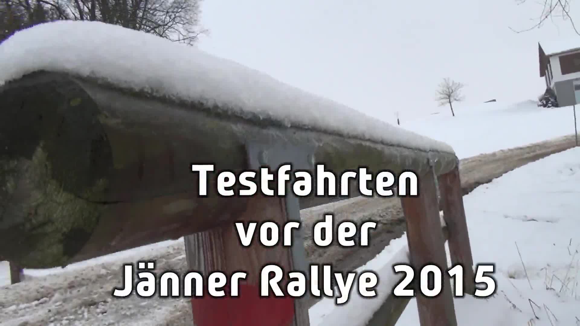Testfahrten vor der Jänner-Rallye 2015