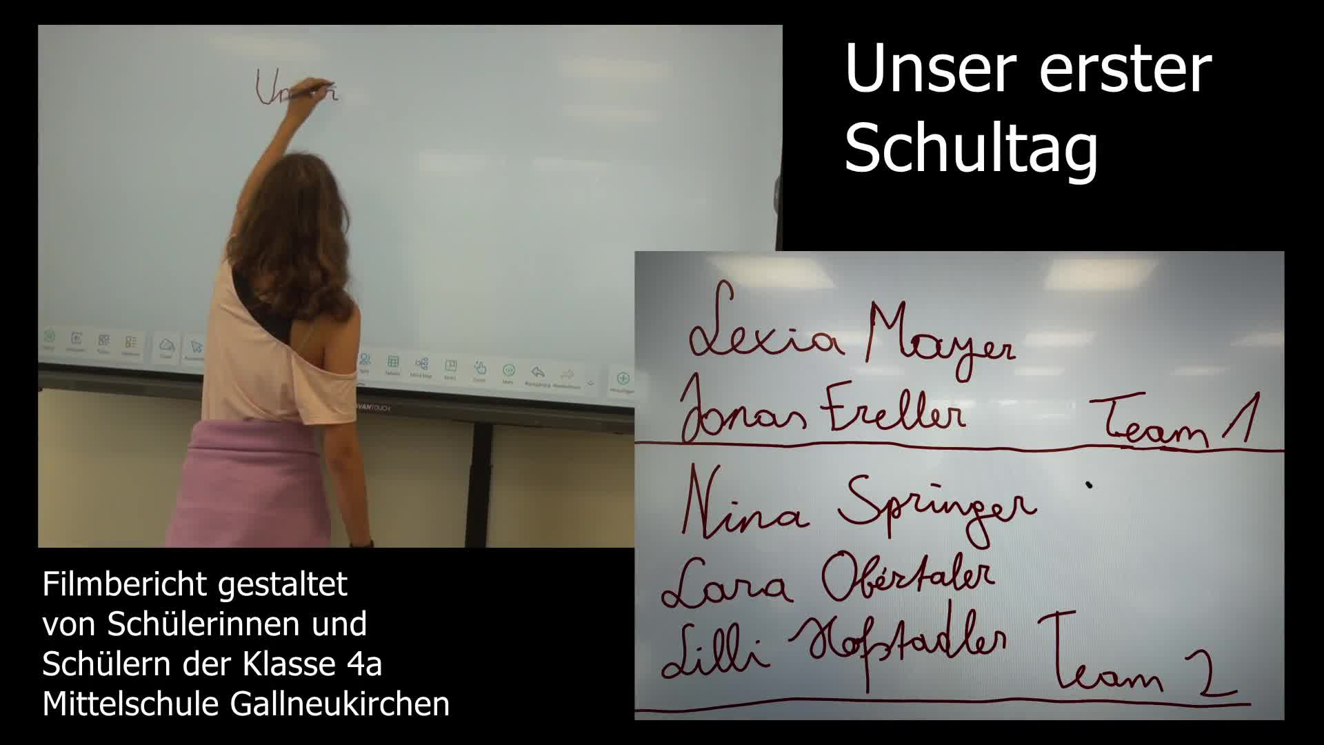Unser erster Schultag Mittelschule Gallneukirchen