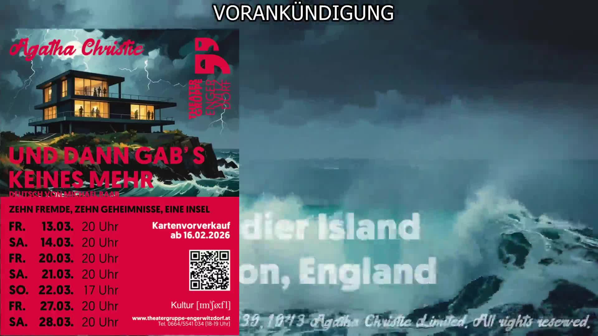 Vorankündigung Theatergruppe Engerwitzdorf