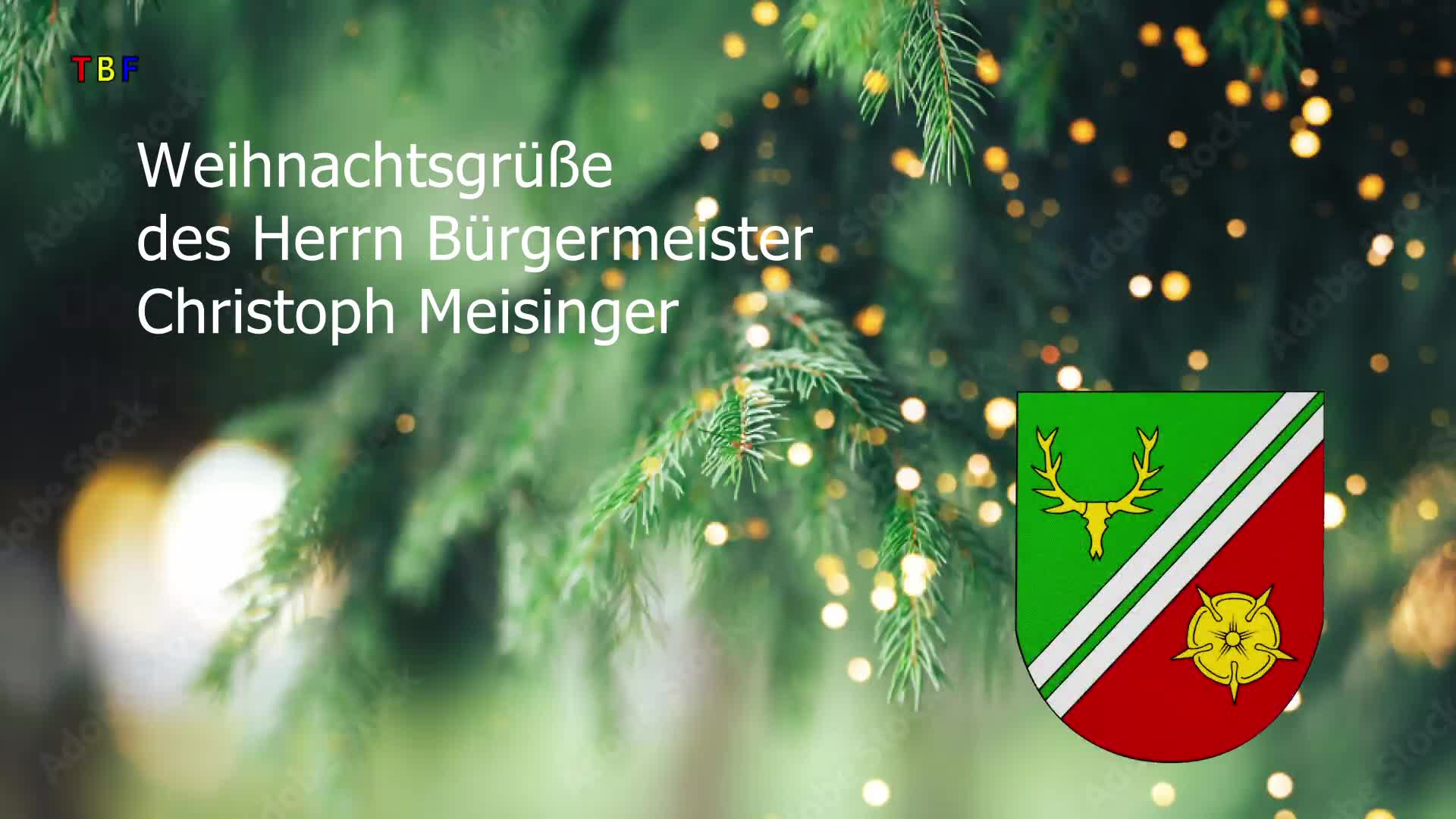 Weihnachtsgrüße Bürgermeister Christoph Meisinger