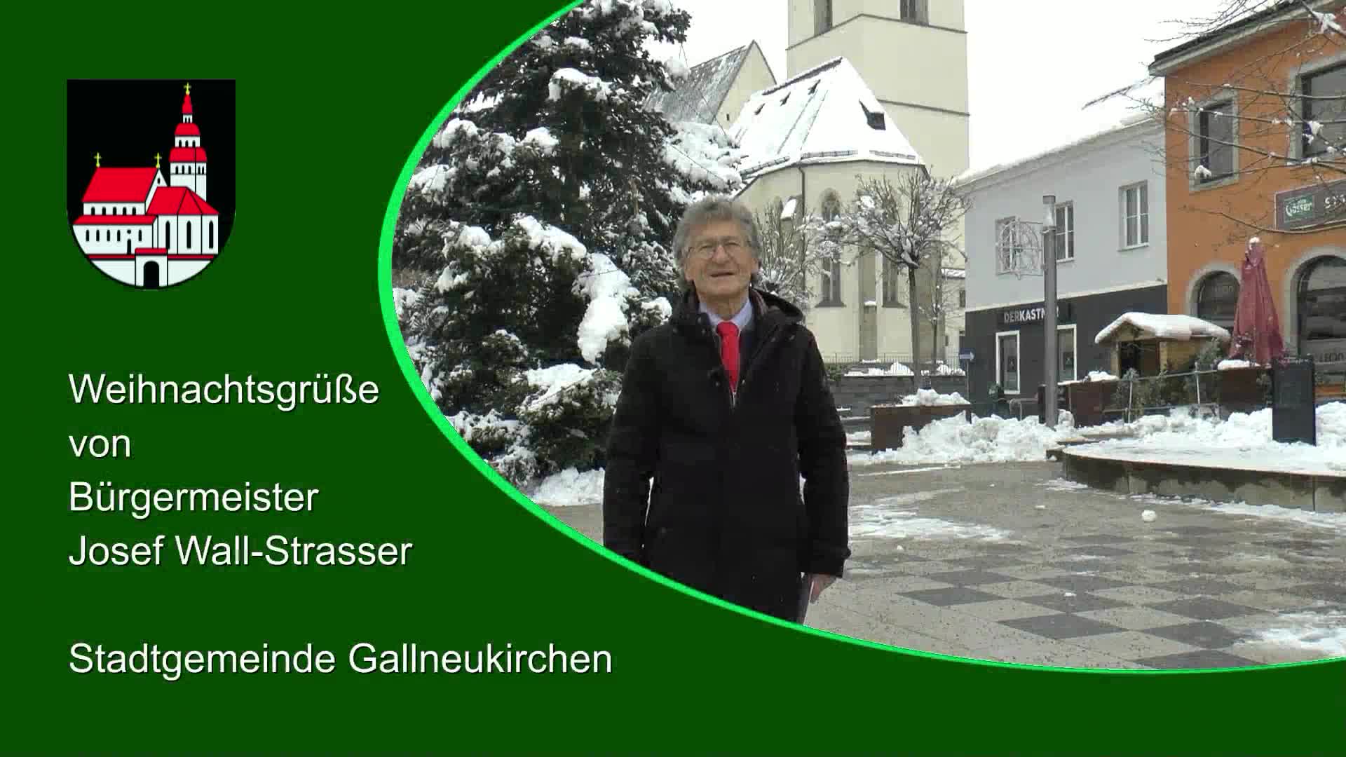 Weihnachtsgrüße von Bürgermeister Josef Wall-Strasser