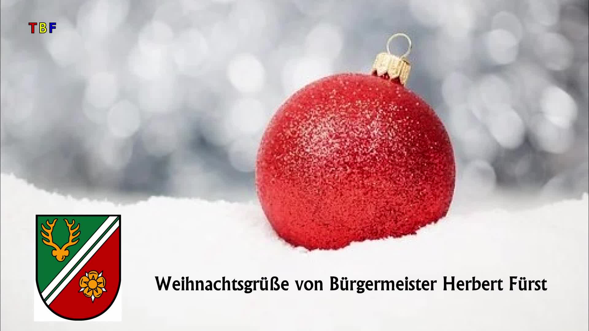 Weihnachtsgrüße Bürgermeister Herbert Fürst