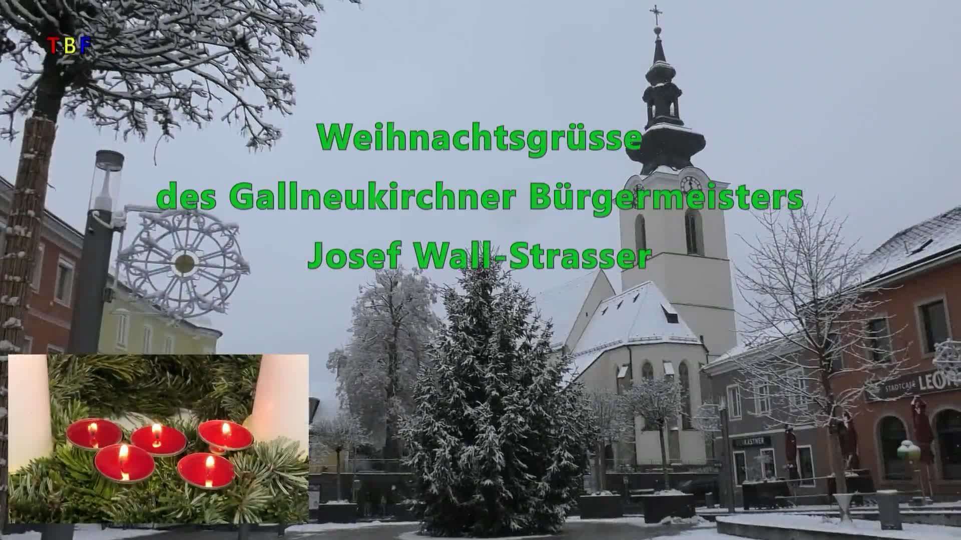 Weihnachtsgrüße Bürgermeister Josef Wall-Strasser